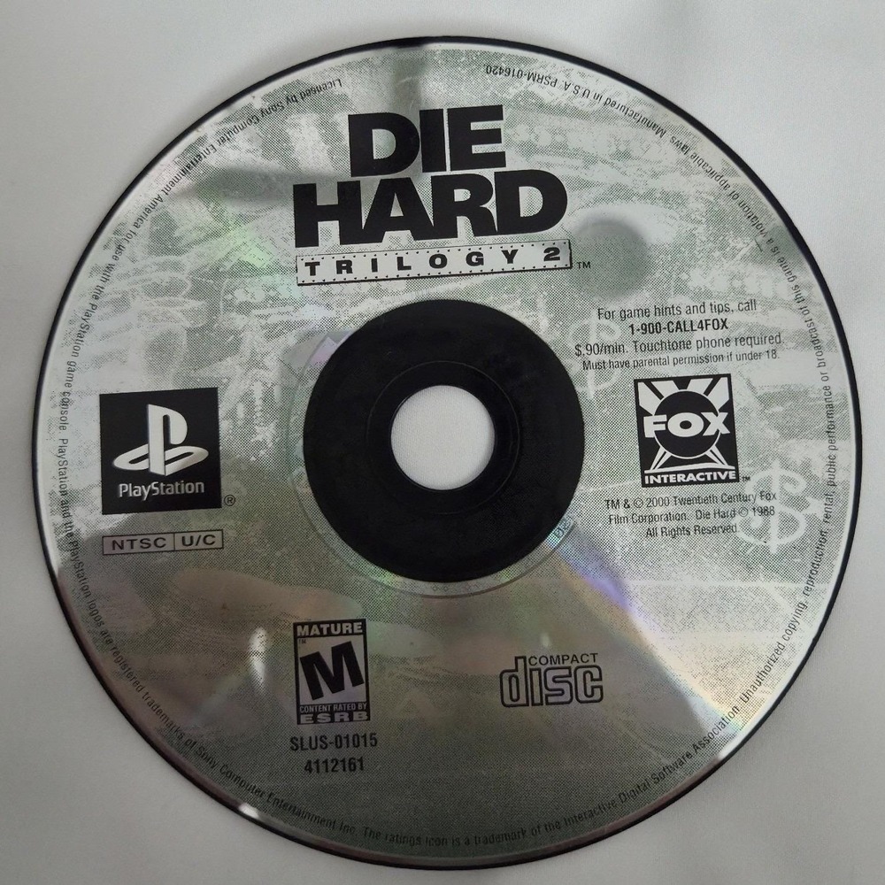 Die Hard Trilogy 2 (Sony PlayStation‎ 1, PS1, 2000) Disc Only - TESTED
